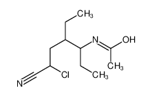 89226-39-1 N-(6-chloro-6-cyano-4-ethylhexan-3-yl)acetamide