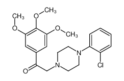 2-[4-(2-chlorophenyl)piperazin-1-yl]-1-(3,4,5-trimethoxyphenyl)ethanone 17755-62-3