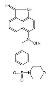 6-N-methyl-6-N-[(4-morpholin-4-ylsulfonylphenyl)methyl]benzo[cd]indole-2,6-diamine