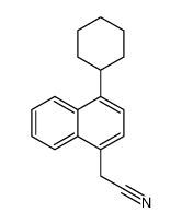 2-(4-cyclohexylnaphthalen-1-yl)acetonitrile 71109-05-2