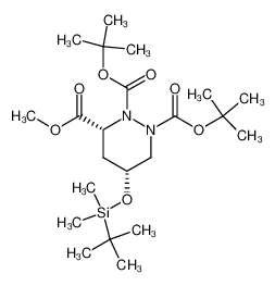 262363-86-0 spectrum, (3R,5R)-5-(tert-Butyl-dimethyl-silanyloxy)-tetrahydro-pyridazine-1,2,3-tricarboxylic acid 1,2-di-tert-butyl ester 3-methyl ester