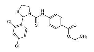 Ethyl 4-({[2-(2,4-dichlorophenyl)-1,3-thiazolidin-3-yl]carbonothi oyl}amino)benzoate