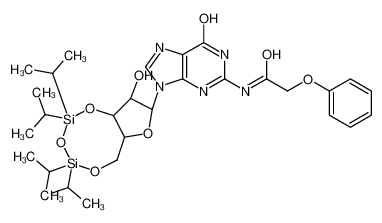 131474-72-1 structure, C30H45N5O8Si2