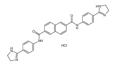 2-N,2-N-bis[4-(4,5-dihydro-1H-imidazol-2-yl)phenyl]naphthalene-2,6-dicarboxamide