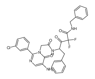 243462-36-4 structure, C30H26ClF2N5O4