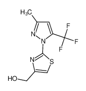 [2-[3-methyl-5-(trifluoromethyl)pyrazol-1-yl]-1,3-thiazol-4-yl]methanol 959582-07-1