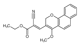 143034-63-3 ethyl (E)-2-cyano-3-(4-methoxy-2H-benzo[h]chromen-3-yl)acrylate