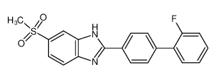 2-(2'-fluorobiphenyl-4-yl)-6-(methylsulfonyl)-1H-benzimidazole