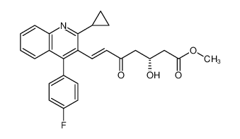 6-Heptenoic acid, 7-[2-cyclopropyl-4-(4-fluorophenyl)-3-quinolinyl]-3-hydroxy-5-oxo-, methyl ester, (3R,6E)- 917752-45-5