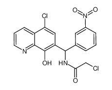 2-chloro-N-((5-chloro-8-hydroxyquinolin-7-yl)(3-nitrophenyl)methyl)acetamide 1009843-13-3