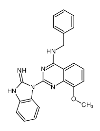 N-benzyl-2-(2-imino-2,3-dihydro-1H-benzo[d]imidazol-1-yl)-8-methoxyquinazolin-4-amine