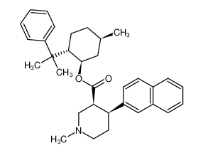 265112-62-7 spectrum, (2S,5R)-5-methyl-2-(1-methyl-1-phenylethyl)cyclohexyl (3R,4S)-1-methyl-4-(2-naphthyl)piperidine-3-carboxylate