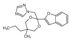 1-[[2-(1-benzofuran-2-yl)-5-methyl-5-propyl-1,3-dioxan-2-yl]methyl]-1,2,4-triazole 98519-33-6