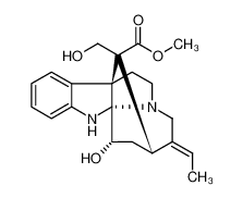 Methyl (1S,9R,10S,12S,13E)-13-ethylidene-10-hydroxy-18-(hydroxymethyl)-8,15-diazapentacyclo[10.5.1.0<sup>1,9</sup>.0<sup>2,7</sup>.0<sup>9,15</sup>]octadeca-2,4,6-triene-18-carboxylate 60048-88-6