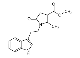 methyl 1-[2-(1H-indol-3-yl)ethyl]-2-methyl-5-oxo-4,5-dihydro-1H-pyrrole-3-carboxylate 477871-83-3