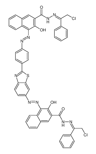 100780-85-6 structure, C51H35Cl2N9O4S