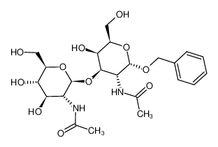 benzyl 2-acetamido-3-O-(2-acetamido-2-deoxy-β-D-glucopyranosyl)-2-deoxy-α-D-galactopyranoside 85054-29-1