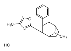 3-methyl-5-[(3S,4S)-8-methyl-3-phenyl-8-azabicyclo[3.2.1]octan-4-yl]-1,2,4-oxadiazole,hydrochloride 147059-95-8