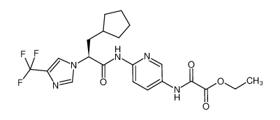 1215198-46-1 structure, C21H24F3N5O4