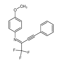 204130-91-6 spectrum, 4-methoxy-N-(1,1,1-trifluoro-4-phenylbut-3-yn-2-ylidene)aniline