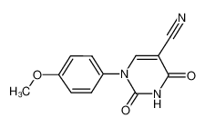 1-(4-methoxyphenyl)-2,4-dioxopyrimidine-5-carbonitrile 75837-81-9