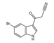 3‐(5‐bromo‐1H‐indol‐3‐yl)‐3‐oxopropanenitrile 1020722-10-4