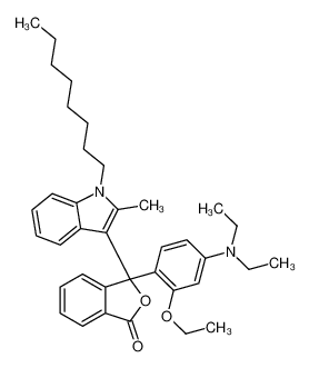 3-(2-乙氧基-4-二乙基氨基苯基)-3-(1-辛基-2-甲基吲哚-3-基)苯酞