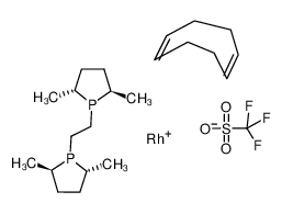 177750-25-3 structure, C23H40F3O3P2RhS