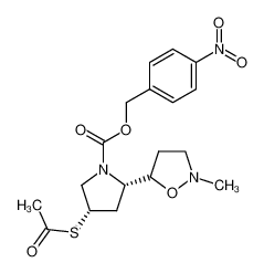 262297-21-2 spectrum, (2S,4S)-4-Acetylsulfanyl-2-(2-methyl-isoxazolidin-5-yl)-pyrrolidine-1-carboxylic acid 4-nitro-benzyl ester