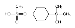 62381-70-8 cyclohexyl-hydroxy-dimethylsilane,methanesulfonic acid