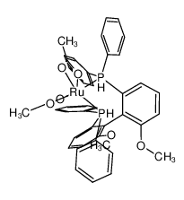 133519-04-7 structure, C42H40O6P2Ru