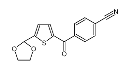 4-[5-(1,3-dioxolan-2-yl)thiophene-2-carbonyl]benzonitrile 898778-22-8