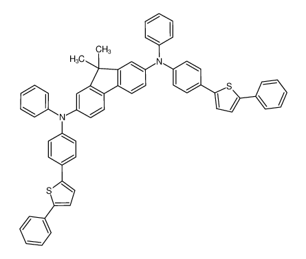 9,9-dimethyl-N2,N7-diphenyl-N2,N7-bis(4-(5-phenylthiophen-2-yl)phenyl)-9H-fluorene-2,7-diamine 1007387-67-8