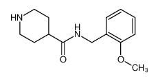 73415-58-4 N-(2-METHOXYBENZYL)PIPERIDINE-4-CARBOXAMIDE