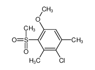 4-chloro-1-methoxy-3,5-dimethyl-2-methylsulfonylbenzene 88041-74-1