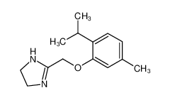 2-[(5-methyl-2-propan-2-ylphenoxy)methyl]-4,5-dihydro-1H-imidazole 24243-97-8