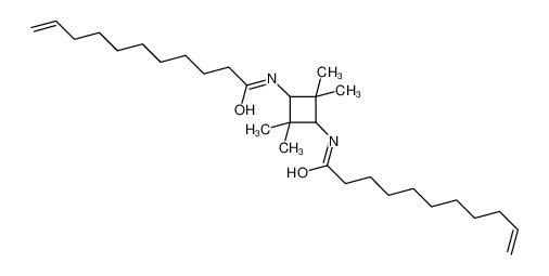 61796-75-6 N-[2,2,4,4-tetramethyl-3-(undec-10-enoylamino)cyclobutyl]undec-10-enamide