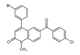 4-(3-bromophenyl)-6-(4-chlorobenzoyl)-1-methylquinolin-2-one