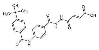 (E)-4-[2-(4-{[4-(tert-Butyl)benzoyl]amino}benzoyl) hydrazino]-4-oxo-2-butenoic acid