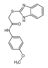 30065-36-2 2-(1H-benzimidazol-2-ylsulfanyl)-N-(4-methoxyphenyl)acetamide