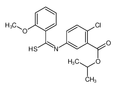 propan-2-yl 2-chloro-5-[(2-methoxybenzenecarbothioyl)amino]benzoate 135812-56-5