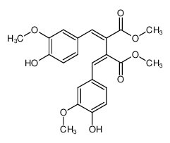 190004-90-1 spectrum, dimethyl 2,3-bis(4-hydroxy-3-methoxybenzylidene)succinate