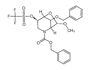 113000-80-9 (1S,4R,5S,7S,8R)-benzyl 8-(benzyloxy)-7-methoxy-4-(((trifluoromethyl)sulfonyl)oxy)-6-oxa-2-azabicyclo[3.2.1]octane-2-carboxylate