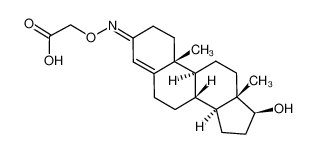 2-[(E)-[(8R,9S,10R,13S,14S,17S)-17-hydroxy-10,13-dimethyl-1,2,6,7,8,9,11,12,14,15,16,17-dodecahydrocyclopenta[a]phenanthren-3-ylidene]amino]oxyacetic acid 10190-93-9