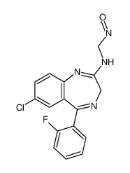 7-氯-5-(2-氟苯基)-2-(N-亚硝基甲基氨基)-3H-1,4-苯并二氮杂卓