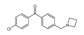 [4-(azetidin-1-ylmethyl)phenyl]-(4-chlorophenyl)methanone 898756-49-5