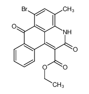 3'-Carbethoxy-2-methyl-4-bromoanthrapyridone 51418-86-1