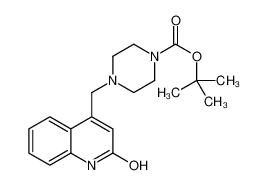 tert-butyl 4-[(2-oxo-1H-quinolin-4-yl)methyl]piperazine-1-carboxylate 1159826-01-3