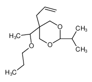 2-propan-2-yl-5-prop-2-enyl-5-[(1R)-1-propoxyethyl]-1,3-dioxane 22736-22-7