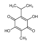 2,5-dihydroxy-3-methyl-6-propan-2-ylcyclohexa-2,5-diene-1,4-dione 2654-70-8